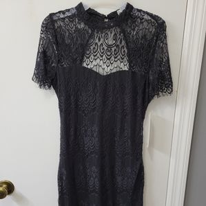 Black lace dress